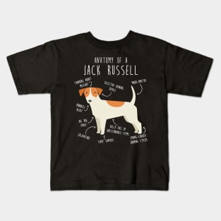 Jack Russell Terrier Dog Anatomy Kids T-Shirt